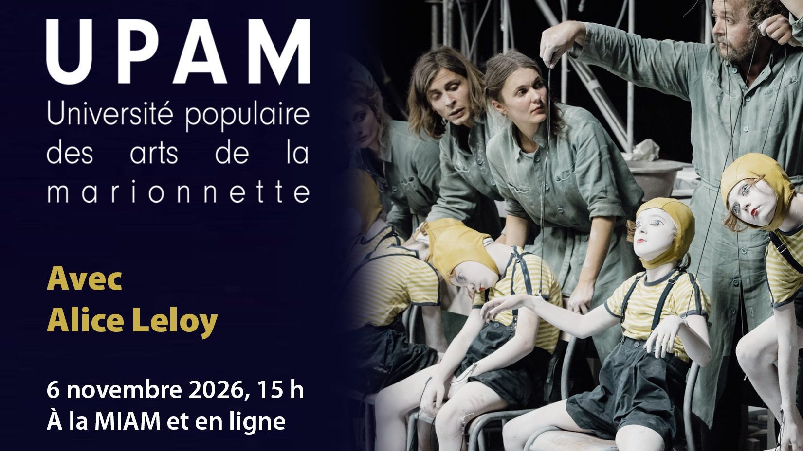 UPAM avec Alice Laloy | Du corps à la marionnette, de la matière au vivant