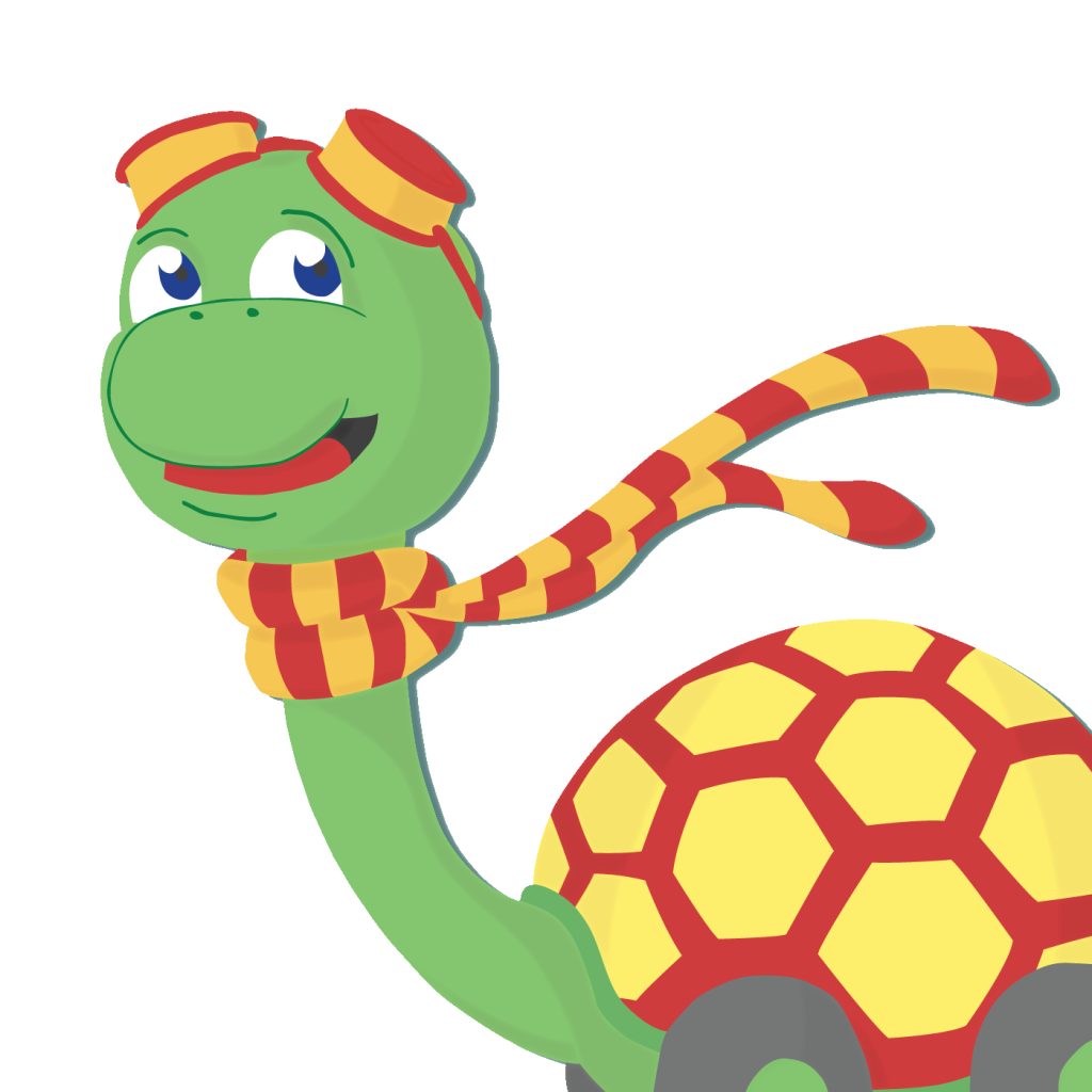 Tortue Belrue fond blanc