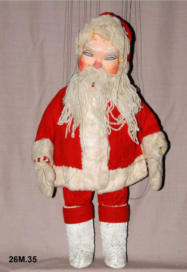 Marionnette Père Noël (26 M35), du spectacle La boutique du Père Noël Micheline Legendre